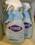 & Clear Multi Surface Cleaner Spray Fragrance Free, 32 Fluid Ounce 3-PACK. Fixed Price $24.99.