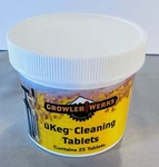 Growlerwerks Ukeg Cleaning Tablets - 25 Count Official Craft Meister Formula. Fixed Price $8.00.
