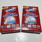 Clorox Triple Action Dust Wipes Allergens, Hair 40 Total Damaged Box. Fixed Price $44.99.