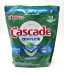Cascade Complete Platinum Actionpacs Fresh Scent Pods Dishwasher Detergent 18 Pk. Fixed Price $12.99.