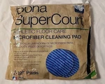 Bona Super Court Athletic Floor Care Micofiber Cleaning 2-12" Pads #AX0003498. Fixed Price $29.99.