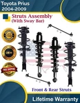 Oe Front & Rear Struts W/sway Bar For 2004-2009 Toyota Prius Lifetime Warranty. Fixed Price $404.86.