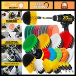 30-PACK Drill Brush Set, Power Scrubber Attachments & Pads For All-purpose Clean. Fixed Price $48.99.