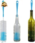 Long Bottle Cleaning Brush For Narrow Neck Wine Flask Thermos 16IN 3PK. Fixed Price $13.66.