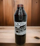 Old English Furniture Wood Polish Ribbed Glass Bottle Advertising Vtg. Fixed Price $10.00.