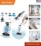 Electric Spin Scrubber Cordless Shower With 8 Brush Heads 2 Speed Ad.... Fixed Price $62.23.