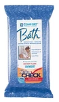 Comfort Bath Wipe, Soft Pack, Aloe, Clean Scent, Case 352. Fixed Price $167.57.