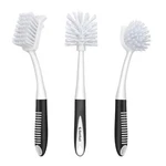 Setsail Dish Of With Bottle Brush, Scrub BLACK-3P,. Fixed Price $14.93.