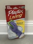 Playtex Living Cleaning Gloves Drip Catch Cuff Small Purple 2010 New Old Stock. Fixed Price $15.75.