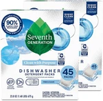 Seventh Generation Dishwasher Detergent Packs Free & 45 Count (pack Of 2). Fixed Price $42.64.