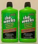 2 The Works Rust Lime Calcium Remover 13.5 Fl Oz New Sealed Bottle Hard Water. Fixed Price $79.97.