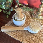 Grove Collaborative Bubble Up Soap Dispenser & Dish Brush Set White New. Fixed Price $15.99.