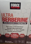 Force Factor Ultra Berberine Maximum STRENGTH/60 Vegetable Capsules. Fixed Price $61.99.