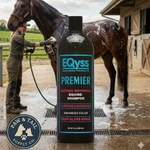 Eqyss Premier Equine Shampoo 32 Oz. Botanical Cleanser Brightens Coat Tropical. Fixed Price $31.99.