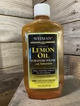 Weiman Lemon Oil Furniture Wood Polish With UV15 Sunscreen Bottle 50% Full. Fixed Price $11.97.