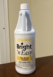 Congoleum Bright 'n Easy No Rinse Cleaner 32 Oz Bottle New. Fixed Price $35.00.