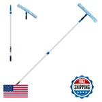 Unger Connect & Clean 18" Grip Microfiber Window Scrubber With 8' Pole. Fixed Price $85.84.