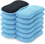 Homexcel 12 Pack Multi-purpose Scrub Sponges Kitchen, Dish Sponge, Blue. Fixed Price $14.10.
