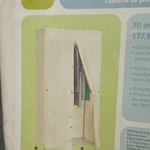 Real Organized Garment Rack Cover Canvas Beige 70X36X18 In Button Closures. Fixed Price $160.00.