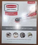 Rubbermaid Power Scrubber Piece Set With Replaceable Heads, 2218543. Fixed Price $18.00.