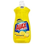Ajax Dishwashing Liquid Soap Yellow Lemon, 28 Fl Oz. Fixed Price $14.99.