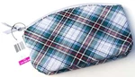 Vera Bradley Grand Travel Cosmetic Makeup Case In Snowy Plaid. Nwt. Fixed Price $40.49.