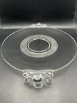 Vintage Duncan Miller Teardrop Clear Glass Lemon Dish Tab Handle Plate. Fixed Price $19.00.