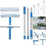 57" Window Cleaner Squeegee & Microfiber Scrubber Long Handle Glass Washer Tool. Fixed Price $26.99.