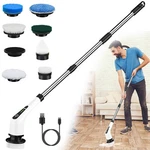 Electric Spin Scrubber Rechargeable Cleaning Brush With 8 Replaceable Head. Fixed Price $34.77.