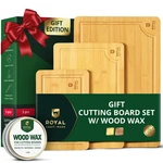 Royal Craft Wooden Cutting Boards For Kitchen Meal Prep & Serving - Bamb.... Fixed Price $36.77.