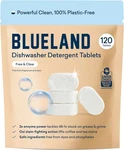 Blueland 100% Plastic-free Dishwasher Detergent Tablets, 120 Count, & Clear. Fixed Price $39.99.