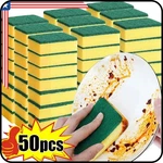 10/50 Pack Kitchen Cleaning Sponges Scourers Washing Up Non-scratch For Dish Pad. Fixed Price $12.75.