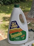 Fantastik All Purpose Cleaner 1984 Refill Vintage Bottle Around 50% Full 44 Oz. Fixed Price $19.60.