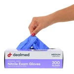 Dealmed Nitrile Medical Grade Exam Gloves, Disposable, Latex-free, Medium. Fixed Price $27.27.