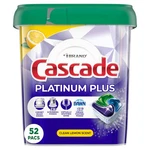 Cascade Platinum Plus Dishwasher Pods, Detergent 52 Count (pack Of 1). Fixed Price $39.89.