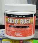 Products 2653 Rid Rust Stain Remover. Fixed Price $9.99.