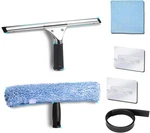 2PACK 14-INCH Multifunctional Rust Proof Window Cleaning Black+silver+blue. Fixed Price $24.40.