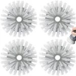 4-PACK Oxo Steel Palm Brush Replacement Refills, Dish Soap Dispensing Head. Fixed Price $15.89.