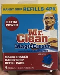 Mr. Clean Magic Eraser Handy-grip All Purpose Refill Pads, White Pack Of 4. Fixed Price $17.99.