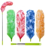 4 Pack Washable Electrostatic Duster, Extendable Pole 25" To 55", Feather Dus.... Fixed Price $22.38.