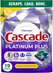 Cascade Platinum Plus Dishwasher Pods, Detergent, Soap. Fixed Price $14.91.