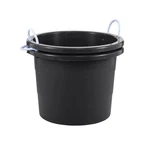 United Solutions 19 Gallon Rope Handle Tub, 2-PACK, Heavy-duty Black. Fixed Price $91.95.