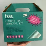 1995 Host Carpet Cleaning Kit 1.1 Lb Dry, 8OZ Spot Remover, Brush. Fixed Price $30.00.