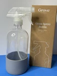 Grove Collaborative Glass Spray Bottle With Gray Silicone Sleeve Nib 16 Oz. Fixed Price $15.00.