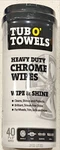 Tub Towels TW40-CHR Heavy Duty Chrome Count Wipes Clean, Shine & Protect. Fixed Price $12.00.