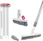Ittaho 2 Pack Grout Cleaning Brush With Long Handle, Swivel V-shape Scrub. Fixed Price $28.23.