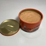 Vintage Butcher's Boston Polish Amber Paste Wax 16 Oz 90% Full Tin Can. Fixed Price $39.99.