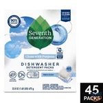 Seventh Generation Free & Clear Natural Dishwasher Detergent Packs - 45CT. Fixed Price $17.43.