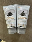 2 African Black Soap Facial Scrub Detox Skin Exfoliating Charcoal Vitamin Spa. Fixed Price $15.00.