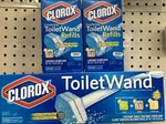 Clorox Toiletwand (HANDLE,6 Refills,storage Caddy) W/ 2 Additional Packs. Fixed Price $23.99.